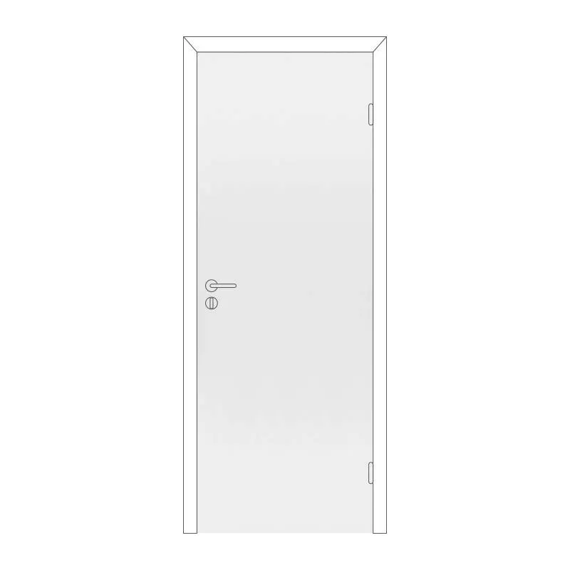Полотно дверное Олови М8х21 Белое крашенное, глухое, цена р. за шт.