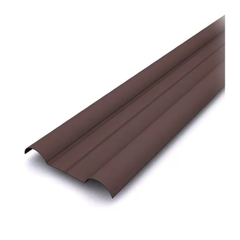 Евроштакетник металл. односторонний Волна, (RAL 8017) коричневый шоколад, 82х2000х0,4 мм