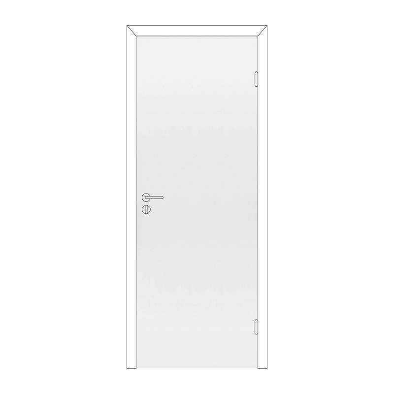 Полотно дверное Олови М7х21 Белое крашенное, глухое, цена р. за шт.