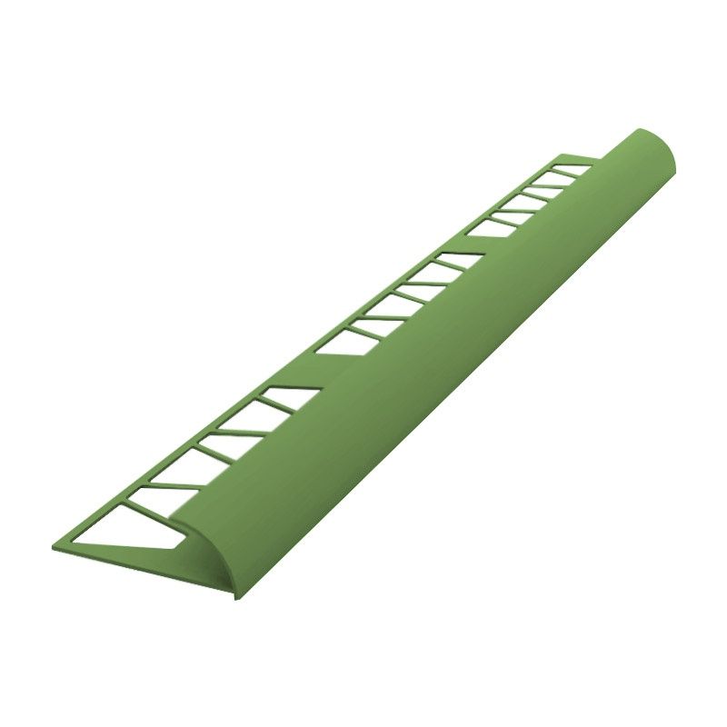 Уголок наружный под плитку Atlas, пластик, зеленый (9 мм х 2,5 м)