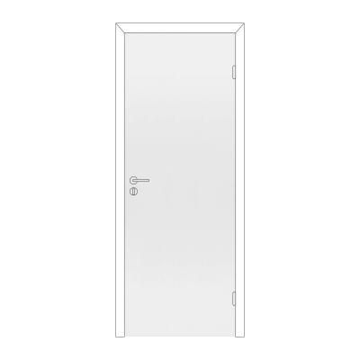 Полотно дверное Олови М7х21 Белое крашенное, без механизма замка