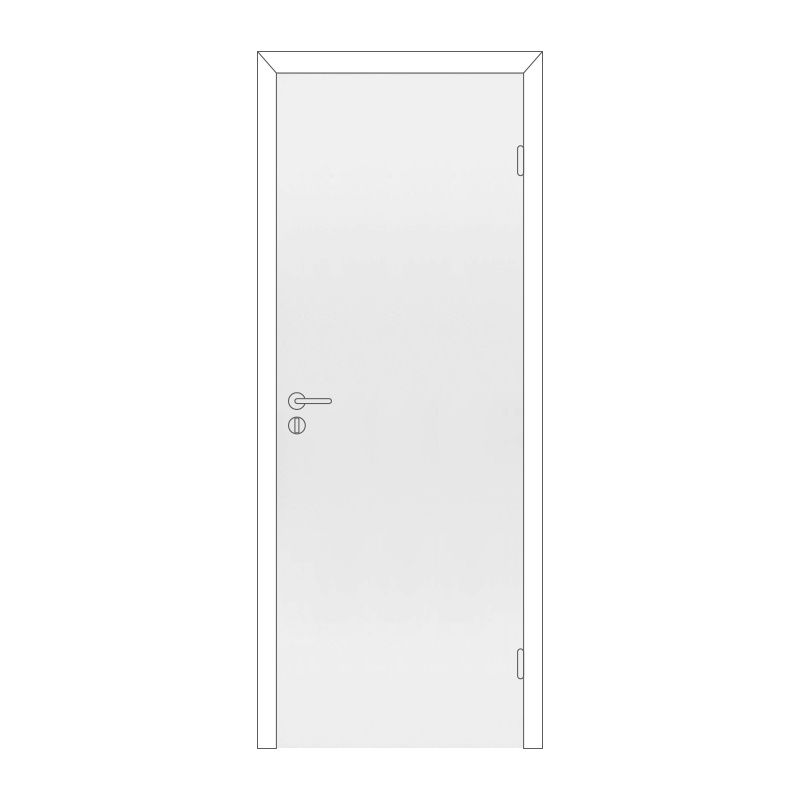 Дверное полотно Олови М9х21 крашенное, белое, без механизма замка, цена р. за шт.