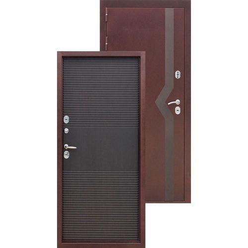 Входная дверь ISOTERMA 10 см. медный антик венге 