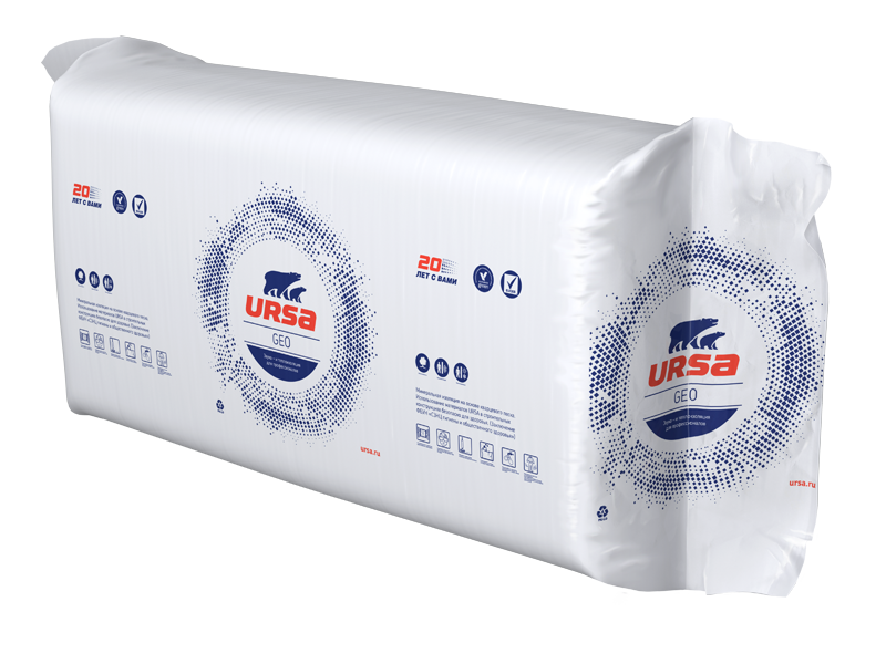 Утеплитель Ursa Geo П-30 1250x600x100мм Утеплитель Ursa Geo П-30 1250x600x100мм