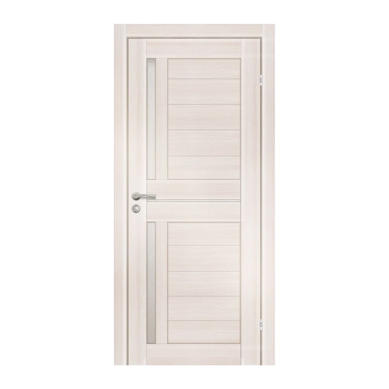 Полотно дверное Olovi, Орегон, стекло 900х2000х35 мм, дуб белый, б/п, б/ф, цена р. за шт.