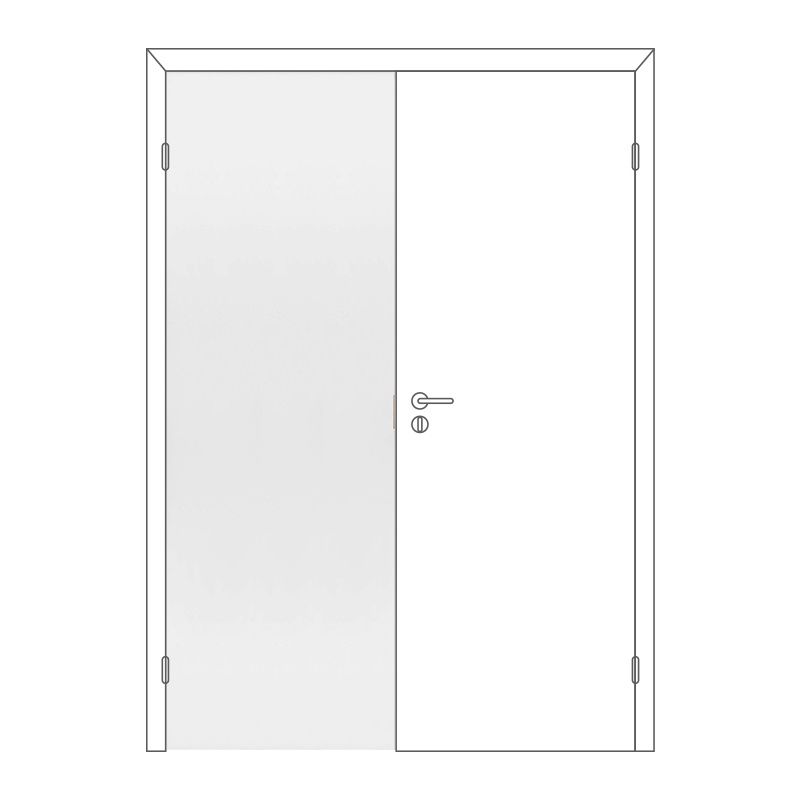 Полотно дверное Олови М8х21 Белое крашеное отв. часть, глухое, цена р. за шт.