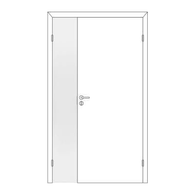 Полотно дверное Олови М3х21 Белое крашеное отв. часть, глухое