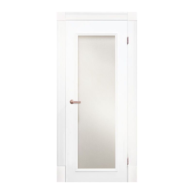 Полотно дверное Olovi Петербургские двери 1, со стеклом, белое, б/з (М7 645х2050х40 мм), цена р. за шт.