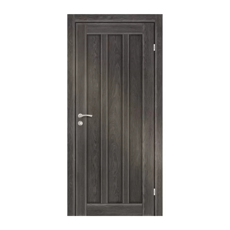 Полотно дверное Olovi, Колорадо, глухое 600х2000х35 мм, дуб графит, б/п, б/ф, цена р. за шт.