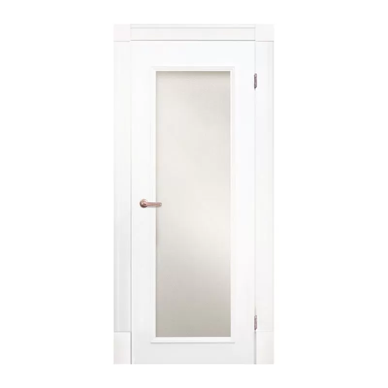 Полотно дверное Olovi Петербургские двери 1, со стеклом, белое, б/з (М9 845х2050х40 мм), цена р. за шт.