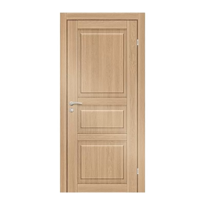 Полотно дверное Olovi Вермонт, глухое, дуб амбер натуральный, б/п, б/ф (600х2000х34 мм), цена р. за шт.