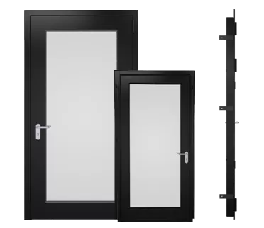 Двери Гладиум технические Однопольные Двери Гладиум со стеклом свыше 25%