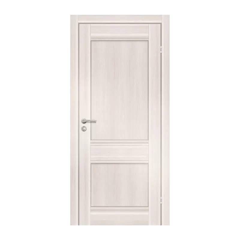 Полотно дверное Olovi, Невада, стекло 700х2000х35 мм, дуб белый, б/п, б/ф, цена р. за шт.