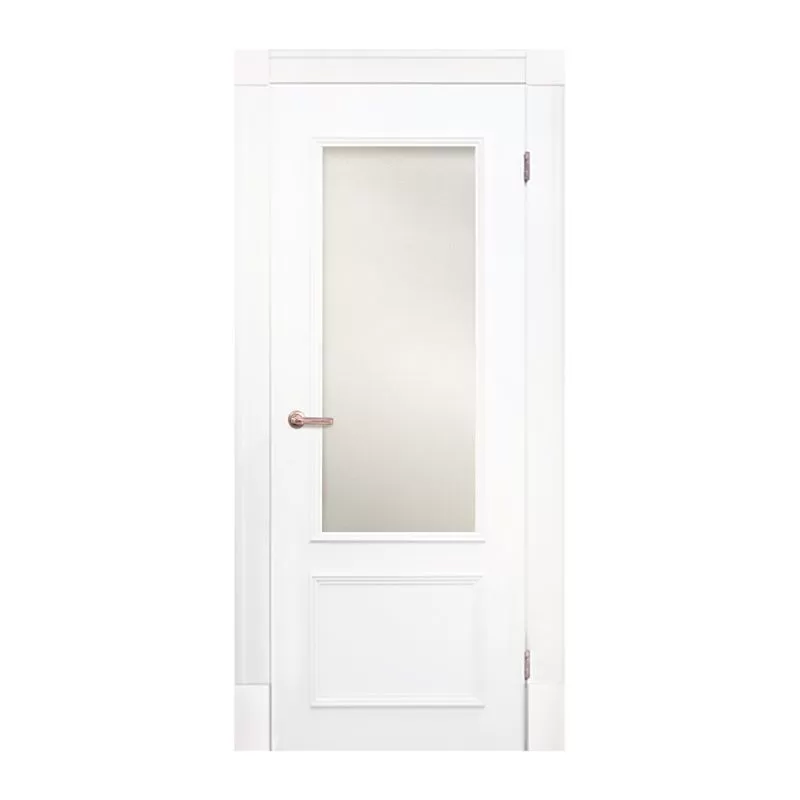 Полотно дверное Olovi Петербургские двери 2, со стеклом, белое, б/з (М10 945х2050х40 мм), цена р. за шт.