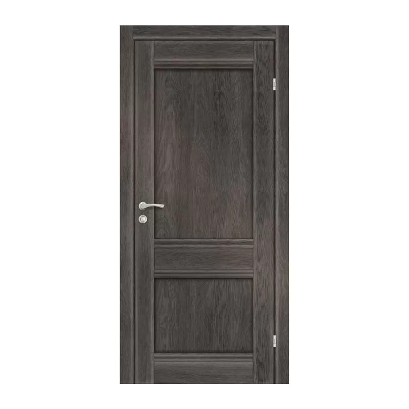 Полотно дверное Olovi Невада, глухое, дуб графит, б/п, б/ф (700х2000х35 мм), цена р. за шт.