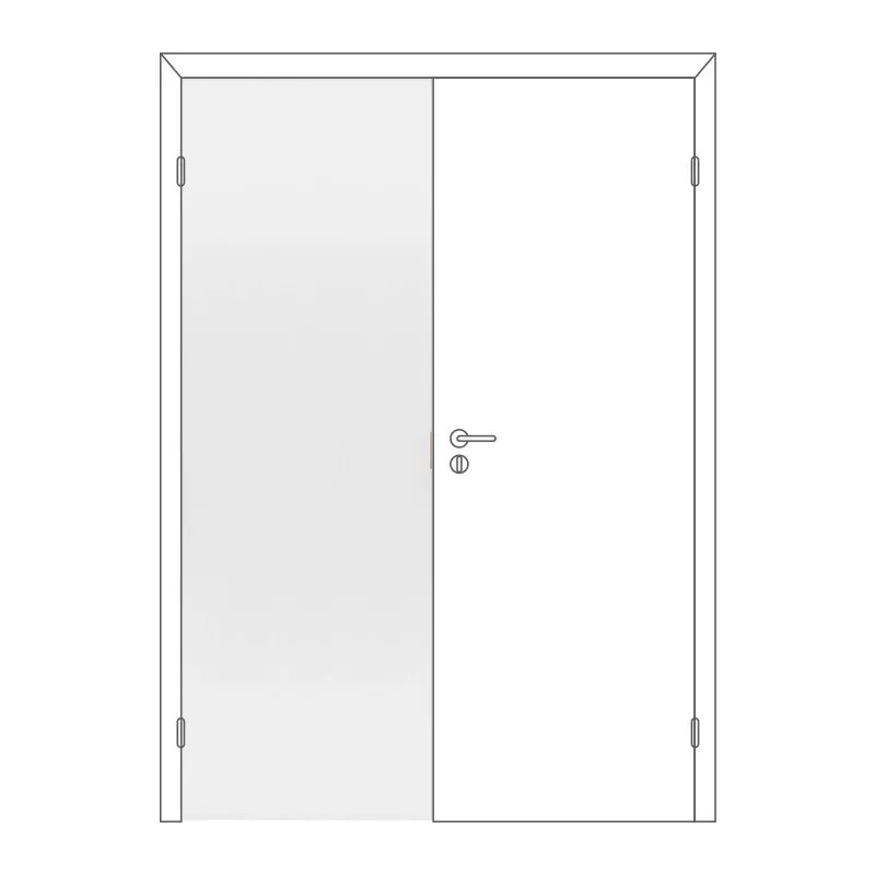 Полотно дверное Олови М7х21 Белое крашеное отв. часть, глухое, цена р. за шт.