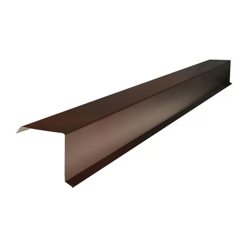 Планка торцевая для металлочерепицы (RAL 8017) корич. шоколад (2 м)