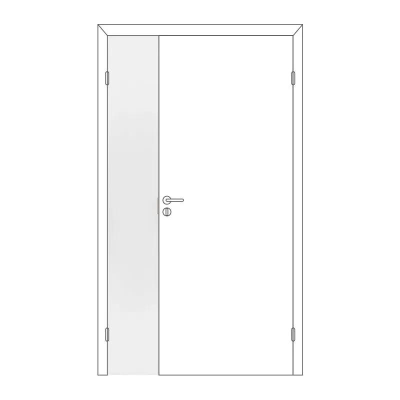Полотно дверное Олови М3х21 Белое крашеное отв. часть, глухое, цена р. за шт.