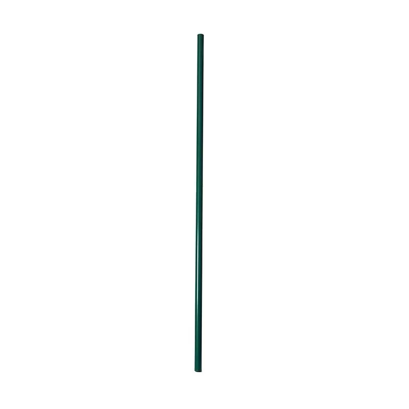 Столб заборн., кругл. сеч., 51 мм х 2,5 м, с заглушкой, RAL6005, зеленый