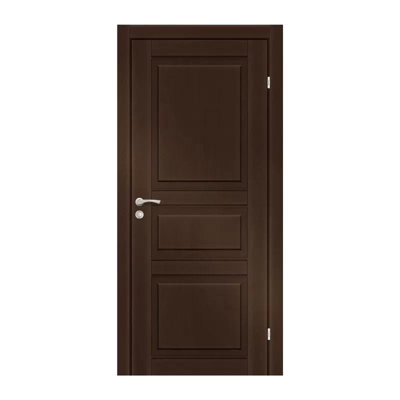 Полотно дверное Olovi Вермонт, глухое, дуб луго темный, б/п, б/ф (900х2000х34 мм), цена р. за шт.