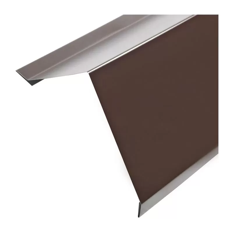 Планка карнизная для металлочерепицы (RAL 8017) корич. шоколад (2 м)