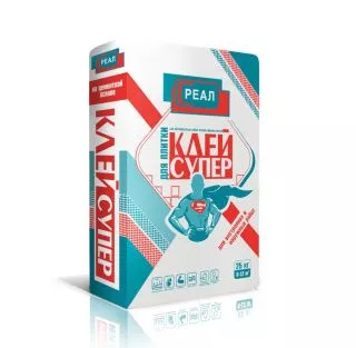 Клей для плитки СУПЕР РЕАЛ (25кг) Клей для плитки СУПЕР РЕАЛ (25кг)