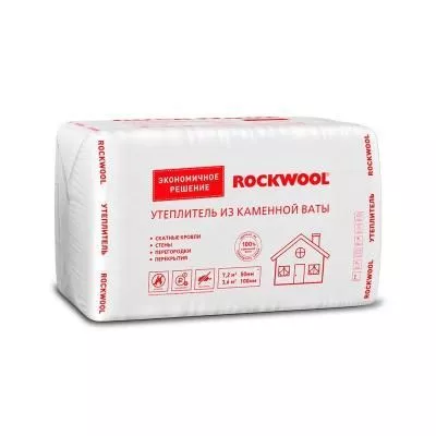 Утеплитель ROCKWOOL ЭКОНОМ 1000х600х50 мм, 12 шт Утеплитель ROCKWOOL ЭКОНОМ 1000х600х50 мм, 12 шт