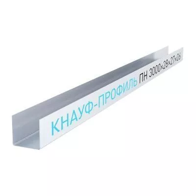 Профиль потолочный направляющий Knauf ППН 28х27, 3 м Профиль потолочный направляющий Knauf ППН 28х27, 3 м