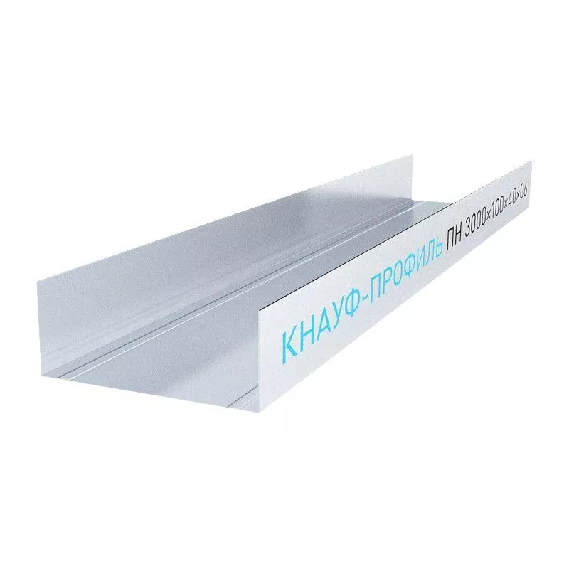 Профиль направляющий Knauf ПН-6 100х40, 3 м, Профиль направляющий Knauf ПН-6 100х40, 3 м
