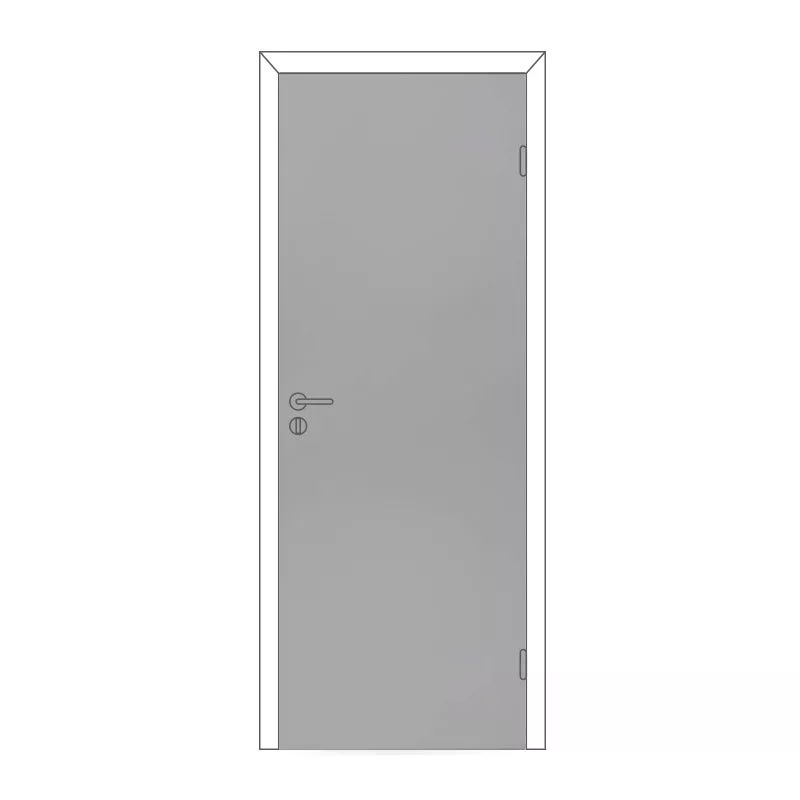 Полотно дверное Олови М10х21 Серое RAL7040 крашенное, глухое, цена р. за шт.