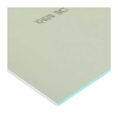 Гипсокартон влагостойкий Knauf, 2500х1200х9,5 мм