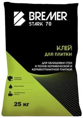 Клей для плитки BREMER STARK 70 Клей для плитки BREMER STARK 70